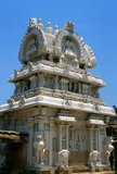 The Kailasanathar (Lord of the Cosmic Mountain) temple is a Hindu temple in the Dravidian architectural style. It is dedicated to the god Shiva, and was built between 685 and 705 CE by the Pallava Dynasty ruler Rajasimha. Construction was completed by Raajasimha's son, Mahendra Varma.
